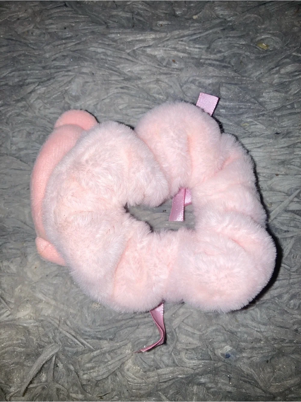 My Melody Plush Pink Kids Hair Scrunchie with Bow Accent